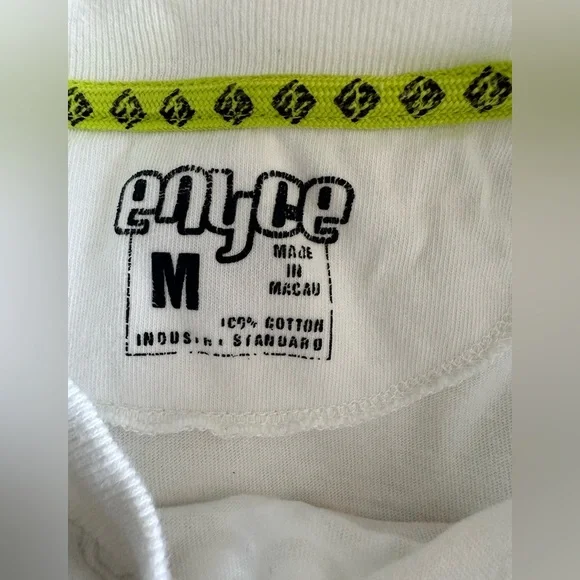 Enyce Y2K Cotton White Tee Shirt Size Medium - Picture 7 of 12